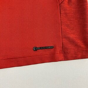 The North Face T Shirt Mens Small Orange FlashDry Short Sleeve Performance